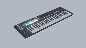 Novation Launchkey Keyboard - Low Poly - Game Ready 3D model