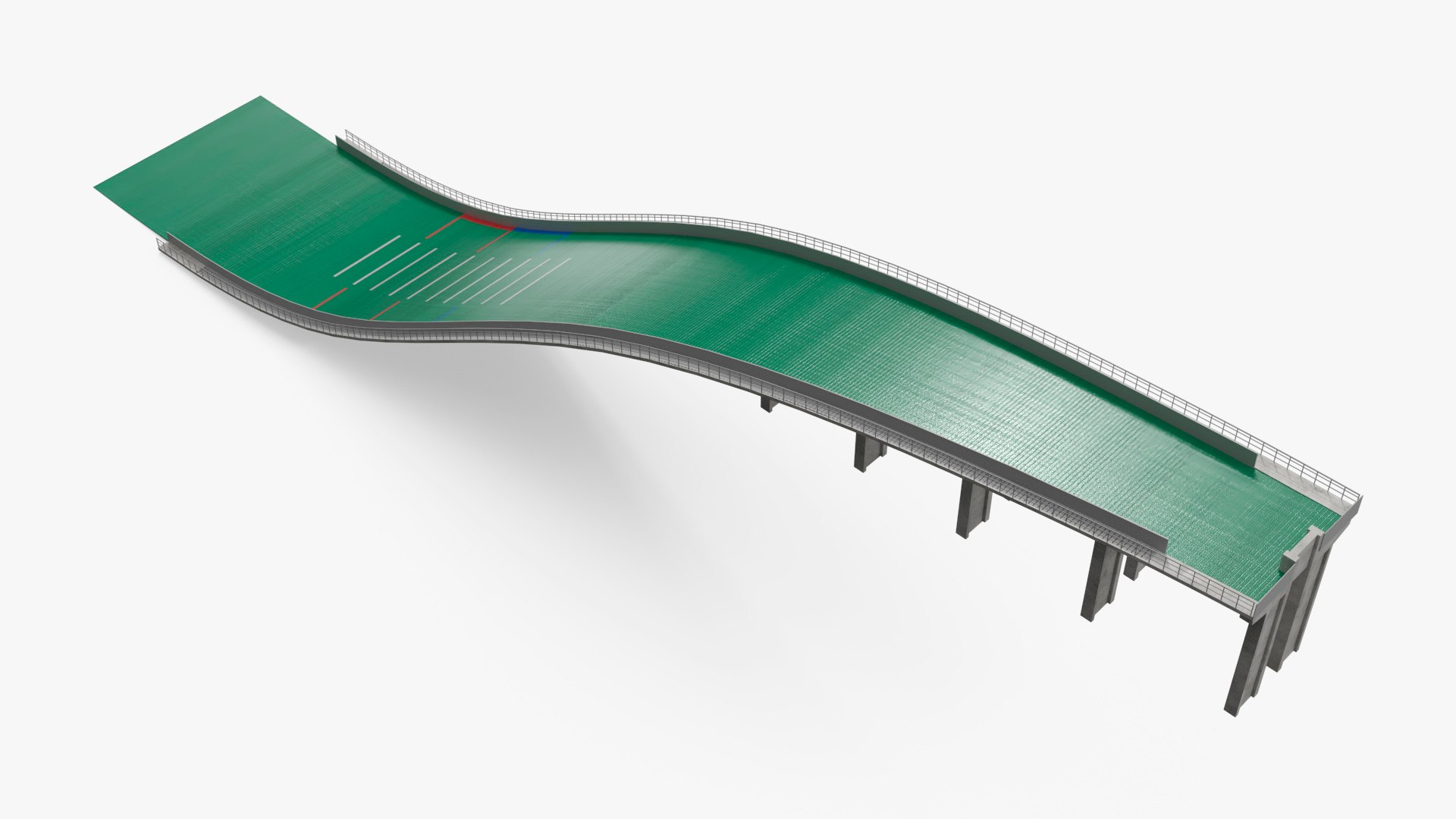Artificial Grass Jump Ramp Finish Zone 3D Model - TurboSquid 2446540