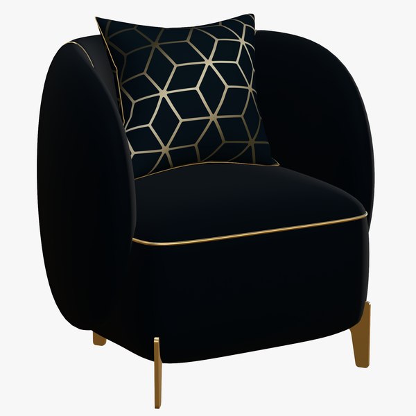 Chair Gold Luxury 3D model