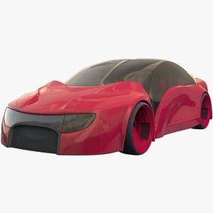 future car futuristic vehicle 3D