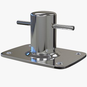 yacht cross bollard baseplate model