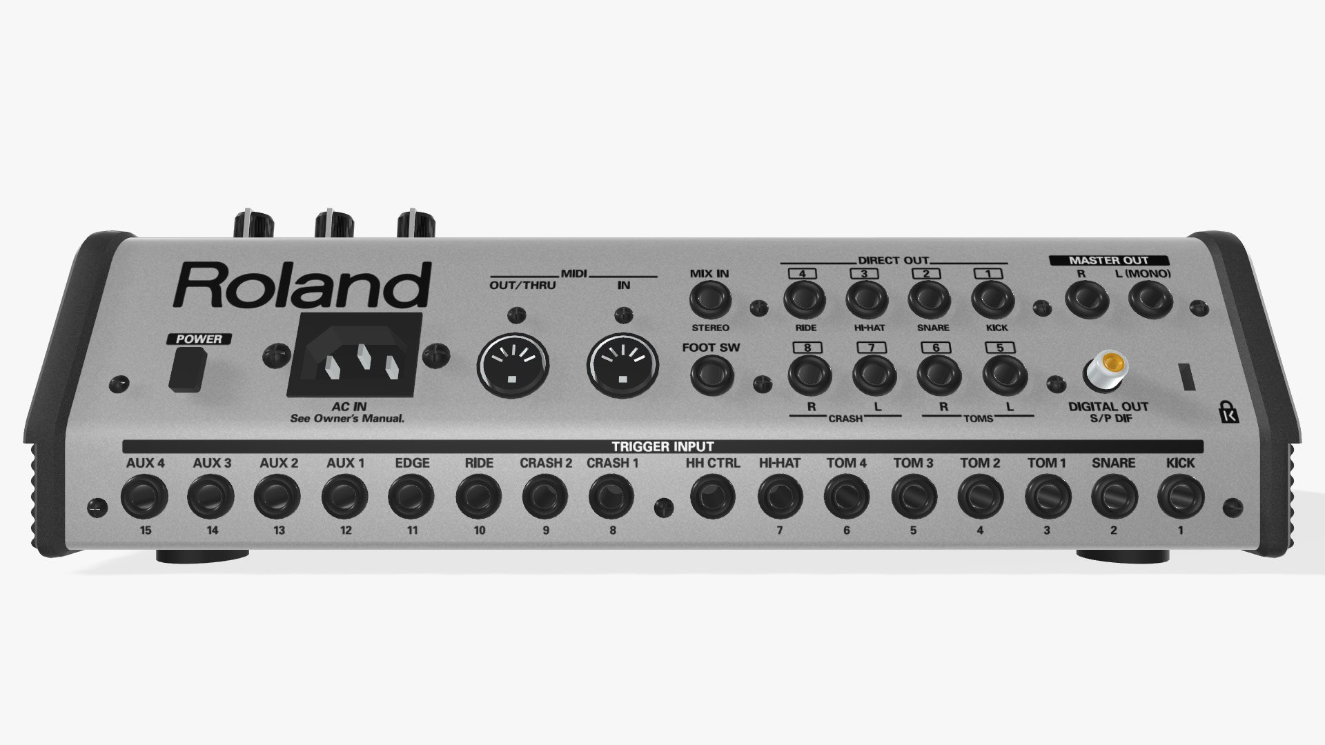 3D Roland TD20 Percussion Module - Drum Machine Model - TurboSquid 2260090