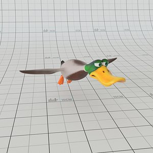 Cartoon Duck Rigged