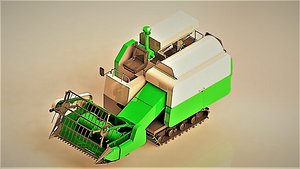 combine harvester 3D model