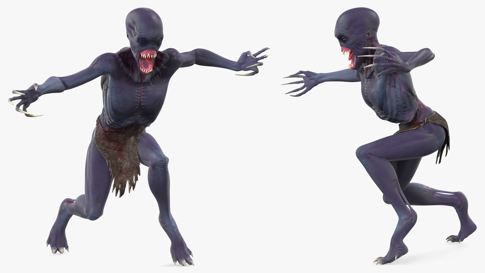 Scary Creature Attack 3D model preview