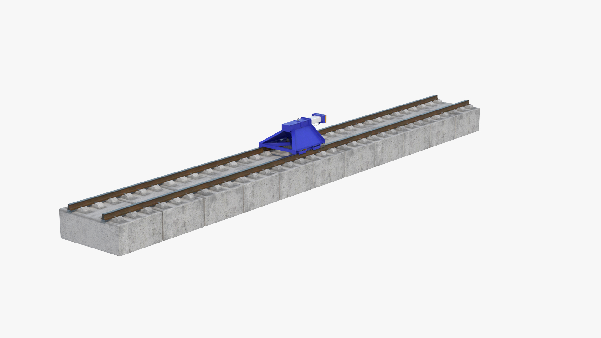 modelo 3d Parachoques de riel azul con freno de fricción - TurboSquid ...