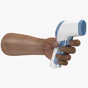 infrared forehead thermometer hand 3D