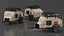 Camping Trailer Teardrop Beige 3D model