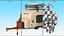 Camping Trailer Teardrop Beige 3D model