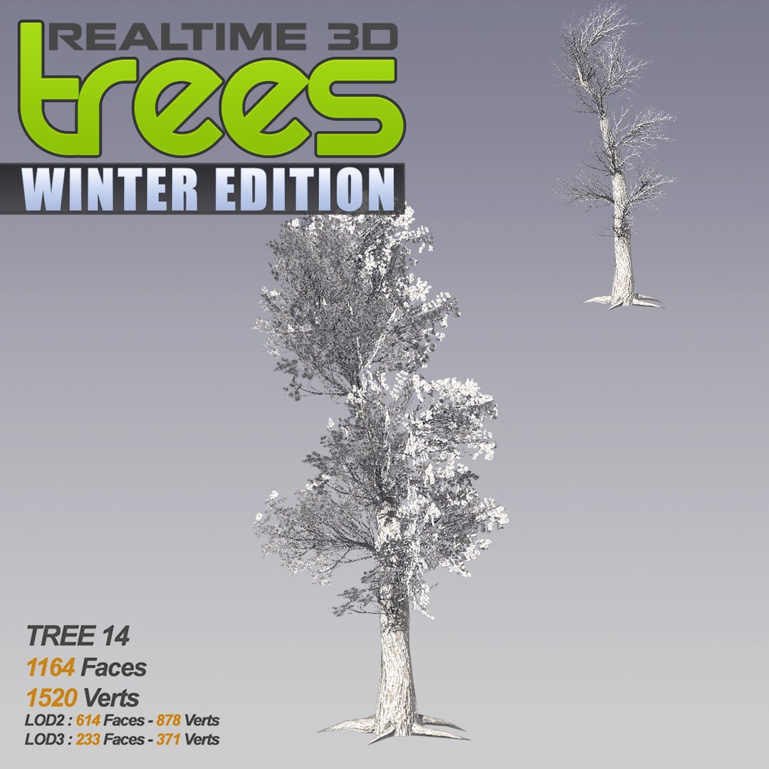 realtime trees xl - 3d model