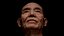 重新拓扑的 3D 头部扫描 Ike Hidetsugu