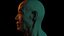 重新拓扑的 3D 头部扫描 Ike Hidetsugu