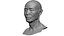 重新拓扑的 3D 头部扫描 Ike Hidetsugu