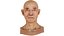 重新拓扑的 3D 头部扫描 Ike Hidetsugu