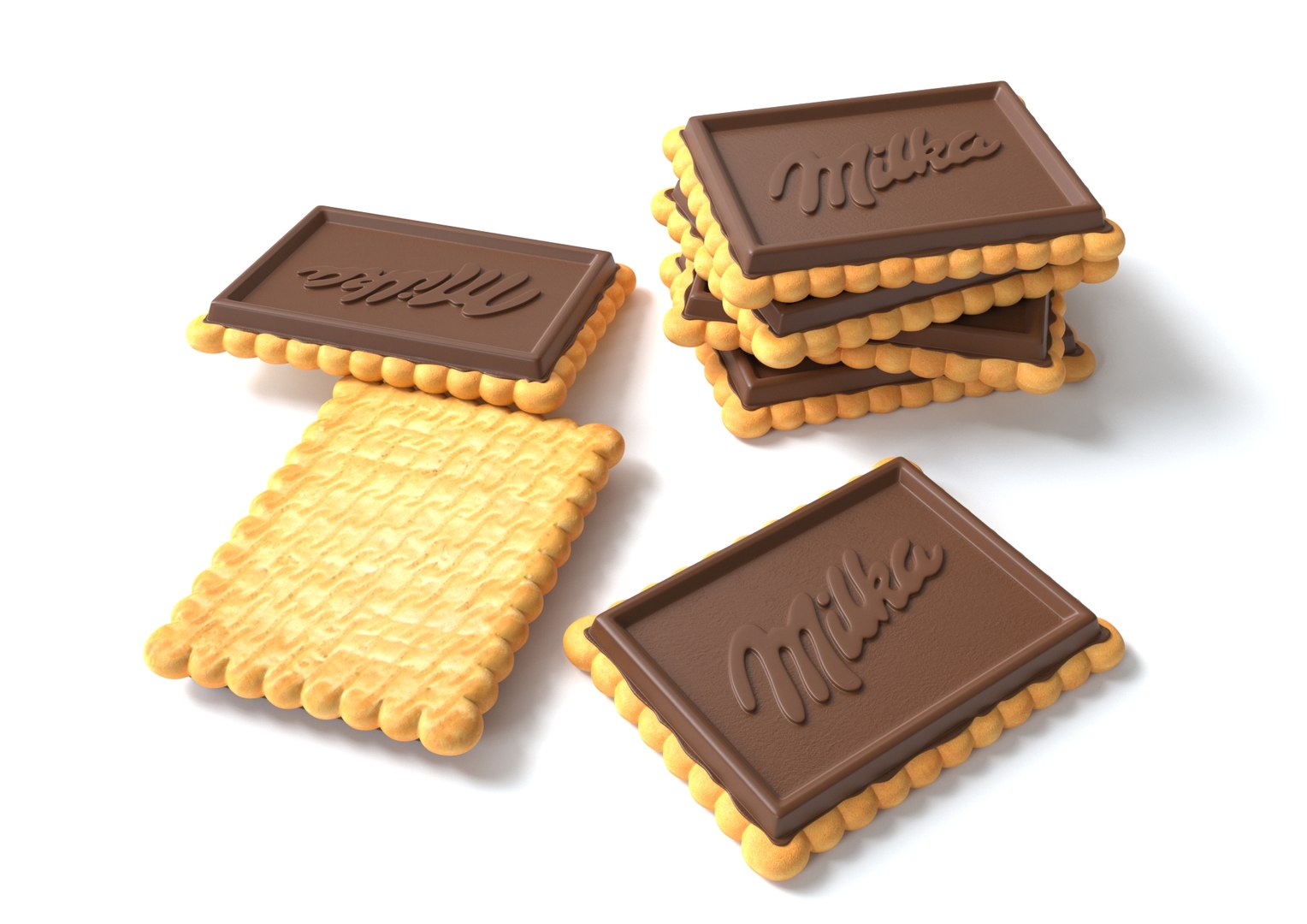 Milka Choco Biscuit 3D - TurboSquid 2032439