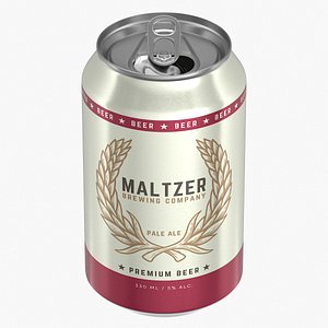 3D model Open Standard Beer Can 330ml