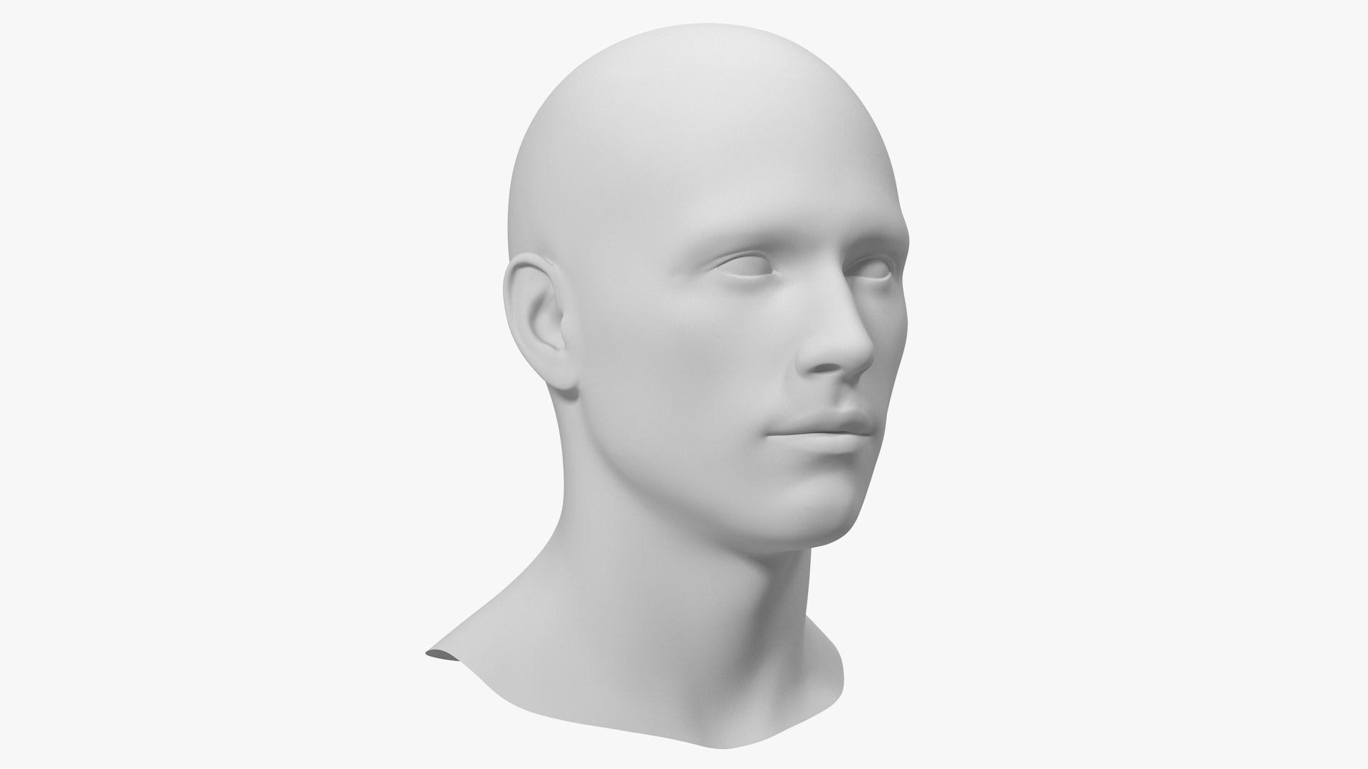 3D model male mannequin head man - TurboSquid 1629197