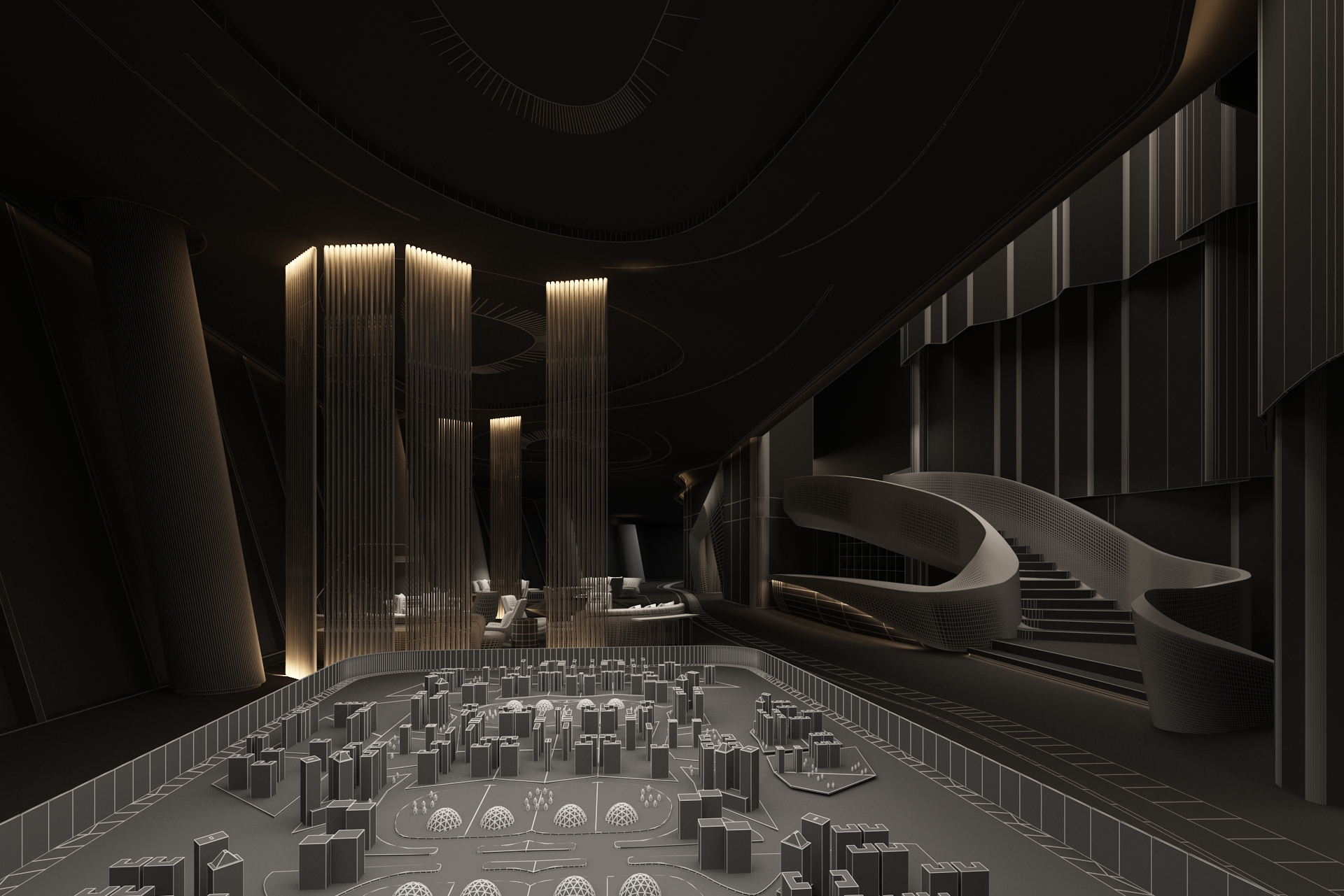 Negotiation hall 3D - TurboSquid 1698713