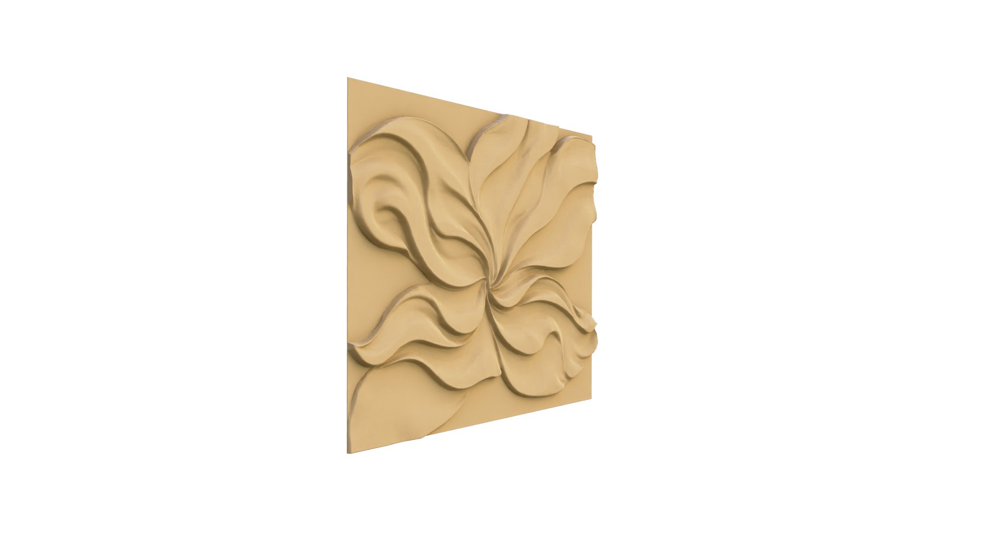 Modern Panel Wall Decor Set Wall Relief Mural CNC 97 3D Model