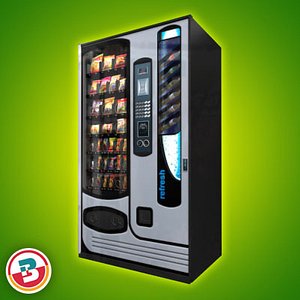 3d retail vending machine 3 model