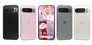 Google Pixel 9 Pro XL All Colors 3D