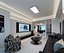 Sala de estar e sala de jantar modernas