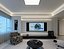 Sala de estar e sala de jantar modernas