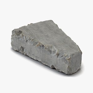 concrete chunk 7 materials 3d model