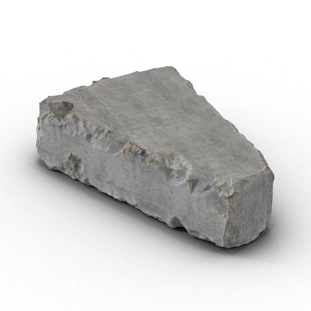 Concrete Rubble 7 3D Model 3D model preview