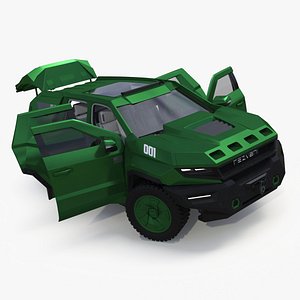 2024 Rezvani Vengeance Armored SUV Green Rigged