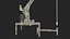 Mobile Crane with Telescopic Boom Raised Upwards 3D model
