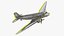 3D Vintage Propeller Aircraft Douglas DC-3 Rigged