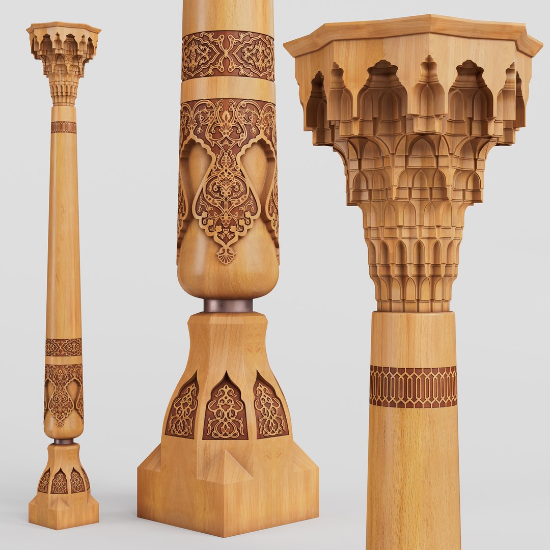 3D Model Estern Column 01 - TurboSquid 2535670