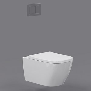 wall toilet 3D model