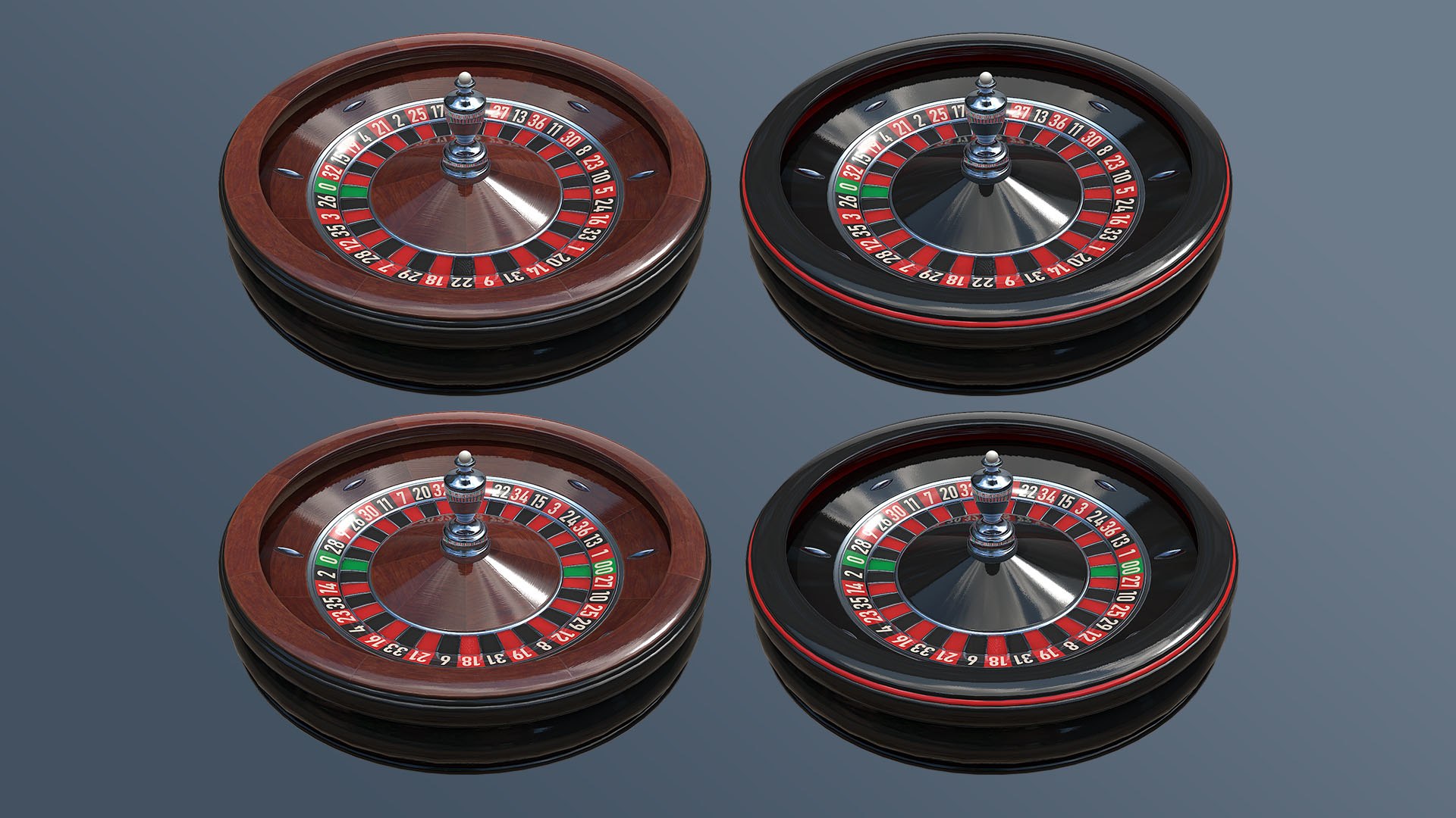 Realtime Roulette Wheel 3D Model - TurboSquid 1879170