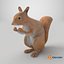 Red Squirrel in a Sitting Pose