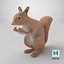 Red Squirrel in a Sitting Pose