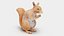 Red Squirrel in a Sitting Pose