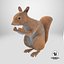 Red Squirrel in a Sitting Pose