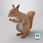 Red Squirrel in a Sitting Pose