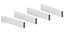 Concrete Curb Radius Set Outer R3 R5 R8 R12  4 Piece Curved Sidewalk Border Collection