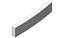 Concrete Curb Radius Set Outer R3 R5 R8 R12  4 Piece Curved Sidewalk Border Collection