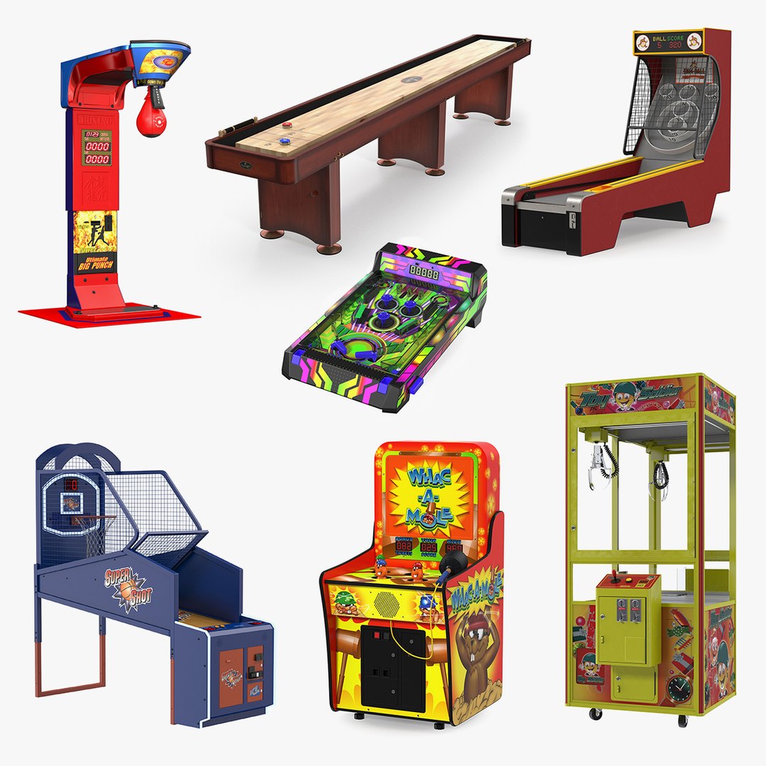 Arcade Games Collection 5 3D model preview