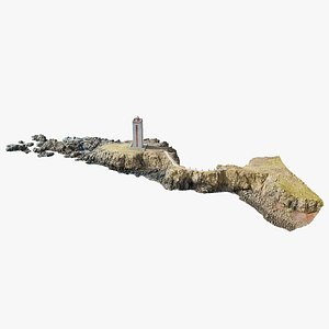 Coastal Cliff Formation - 3D PBR Model