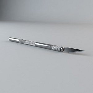 exacto knife blade 3d model