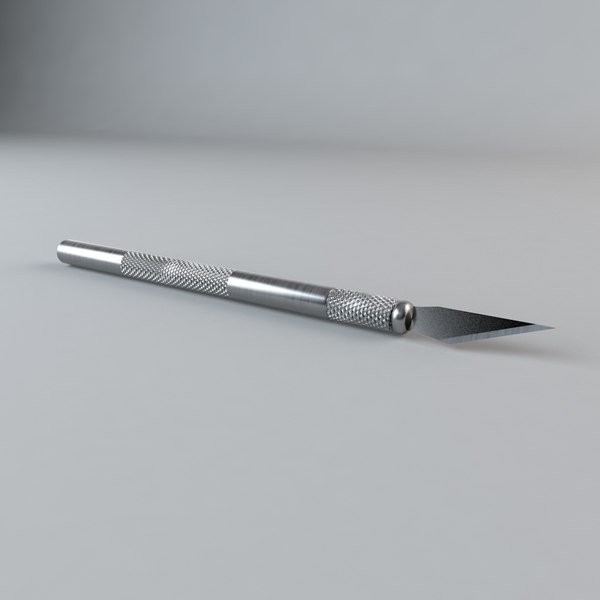 exacto knife blade 3d model