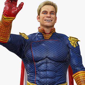 Homelander The Boys Ready Low-poly