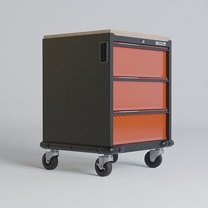 Modular Tool Storage Cabinet 3 PBR 3D model