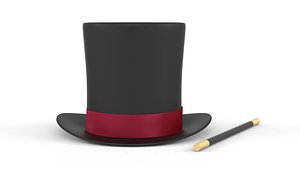 3D Magician Hat model