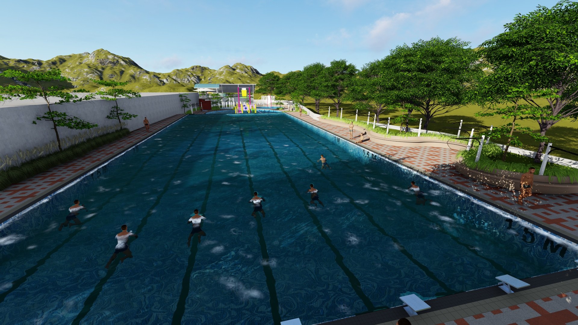 Water Park 3D Model - TurboSquid 2081128